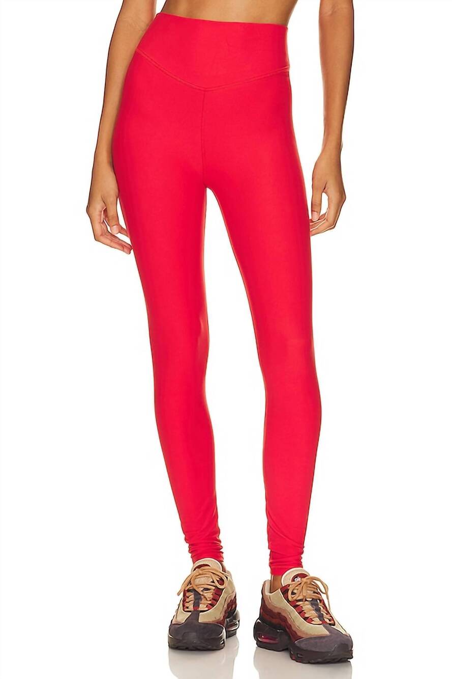 NEW THE UPSIDE women's peached 28in high rise pant in chili
